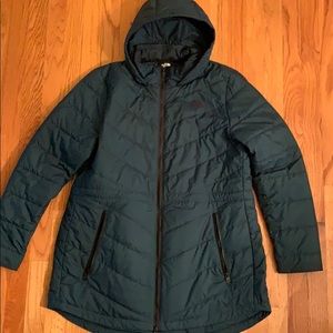 Ladies XL green Northface coat.